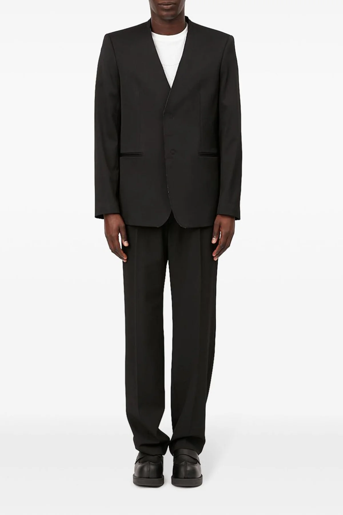 MM6 48 single-breasted wool blend blazer
