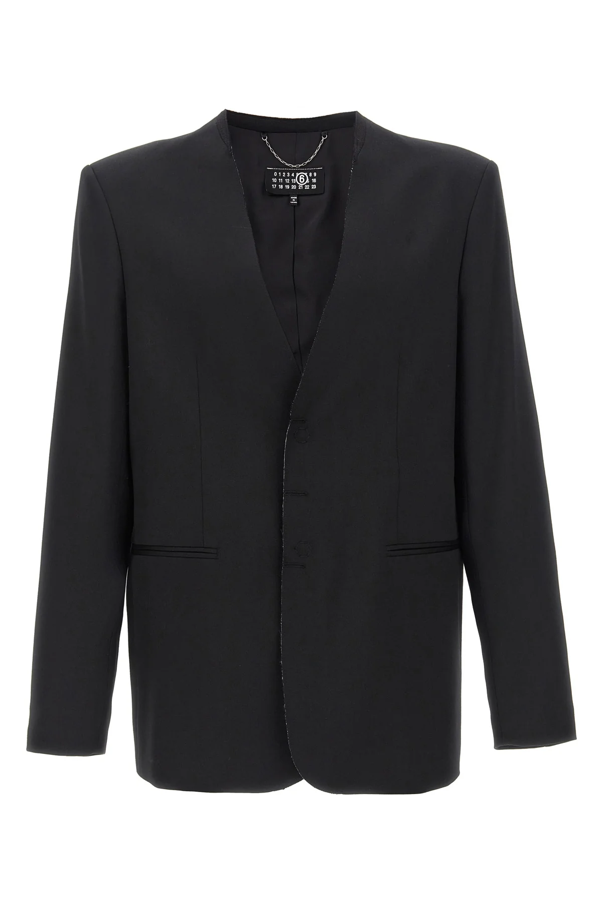 MM6 48 single-breasted wool blend blazer