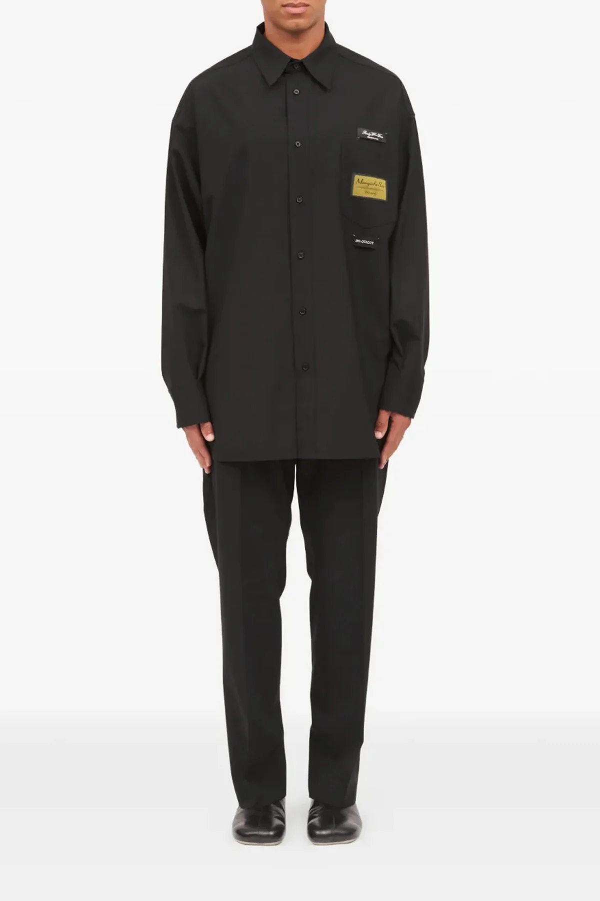 MM6 48 sartorial wool blend shirt