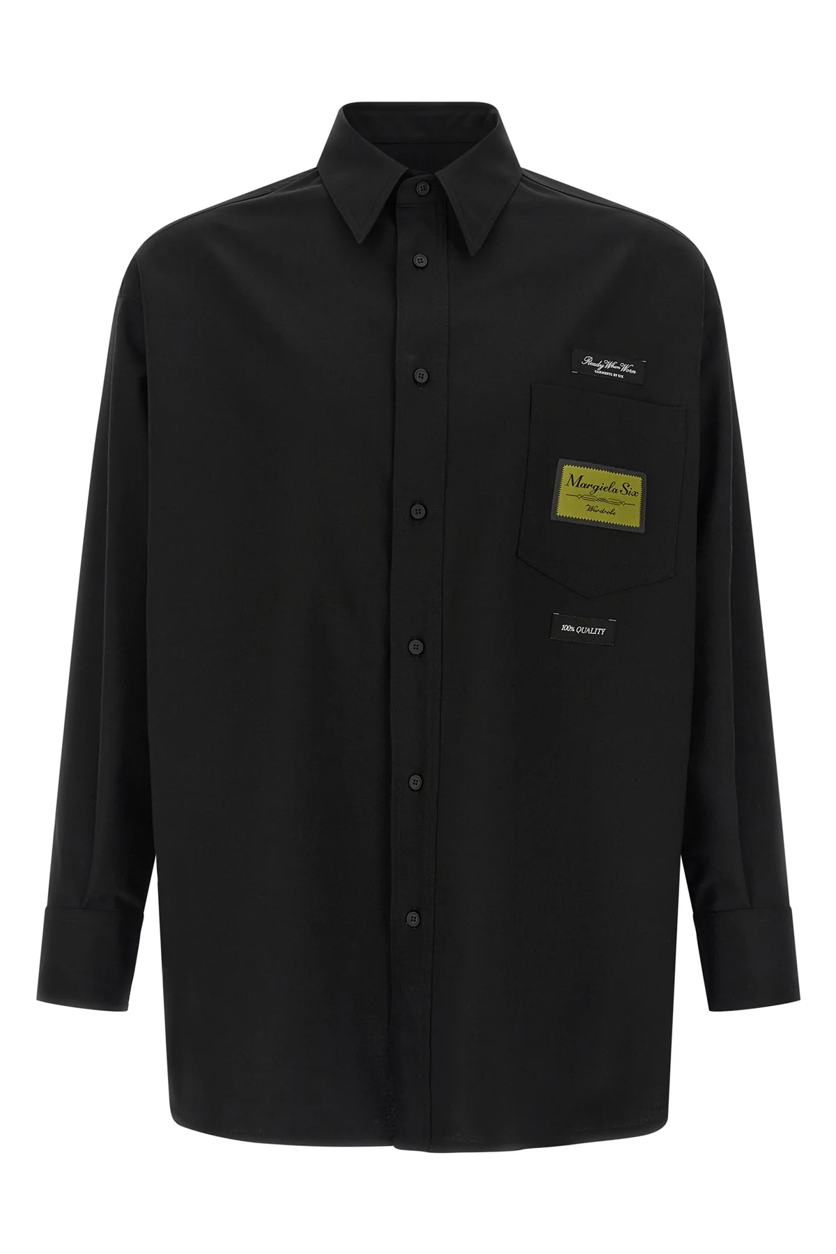 MM6 48 sartorial wool blend shirt
