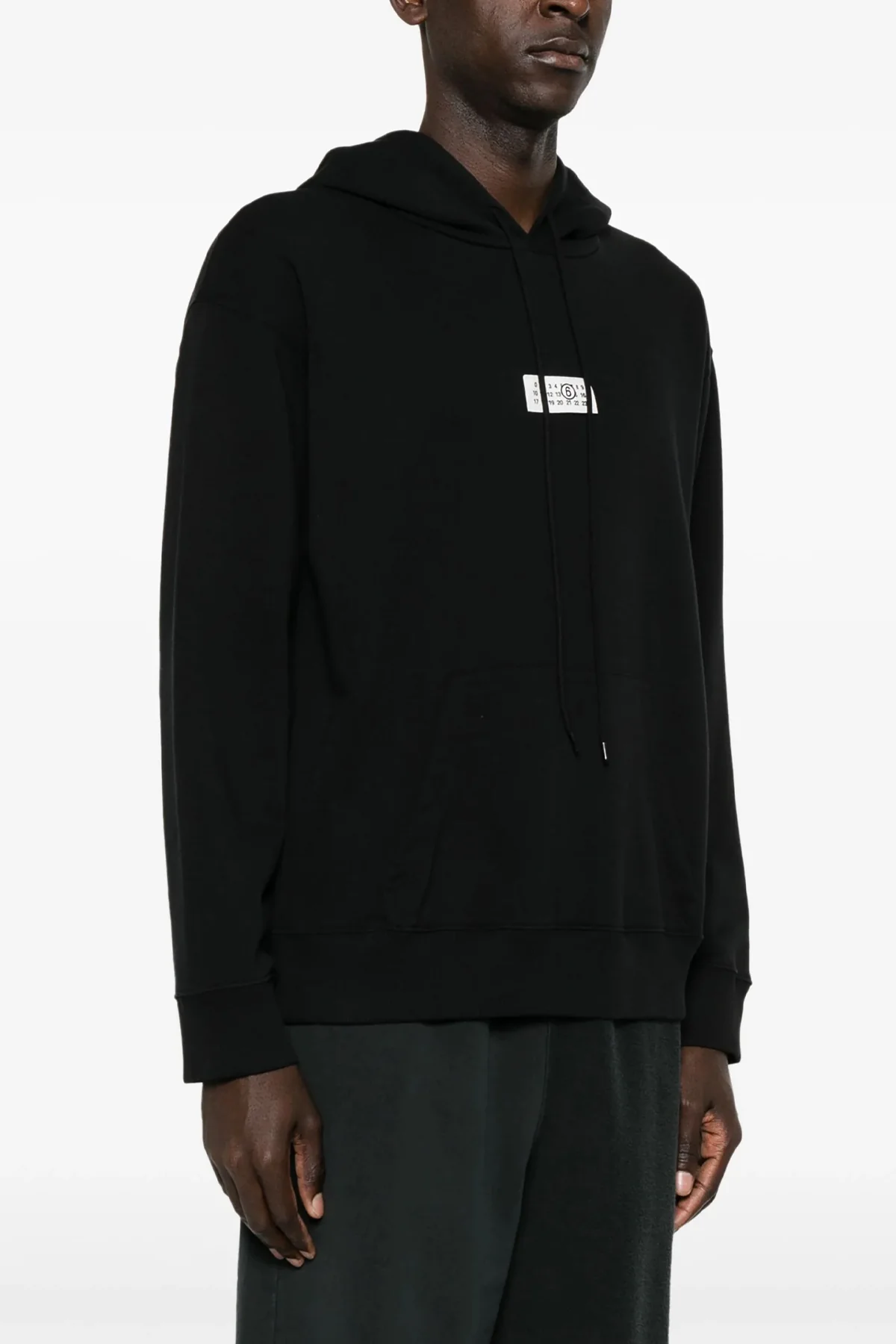 MM6 L brushed cotton hoodie