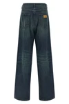 stone-washed rigid cotton denim jeans
