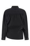 straight collar twisted cotton and silk wallet shirt