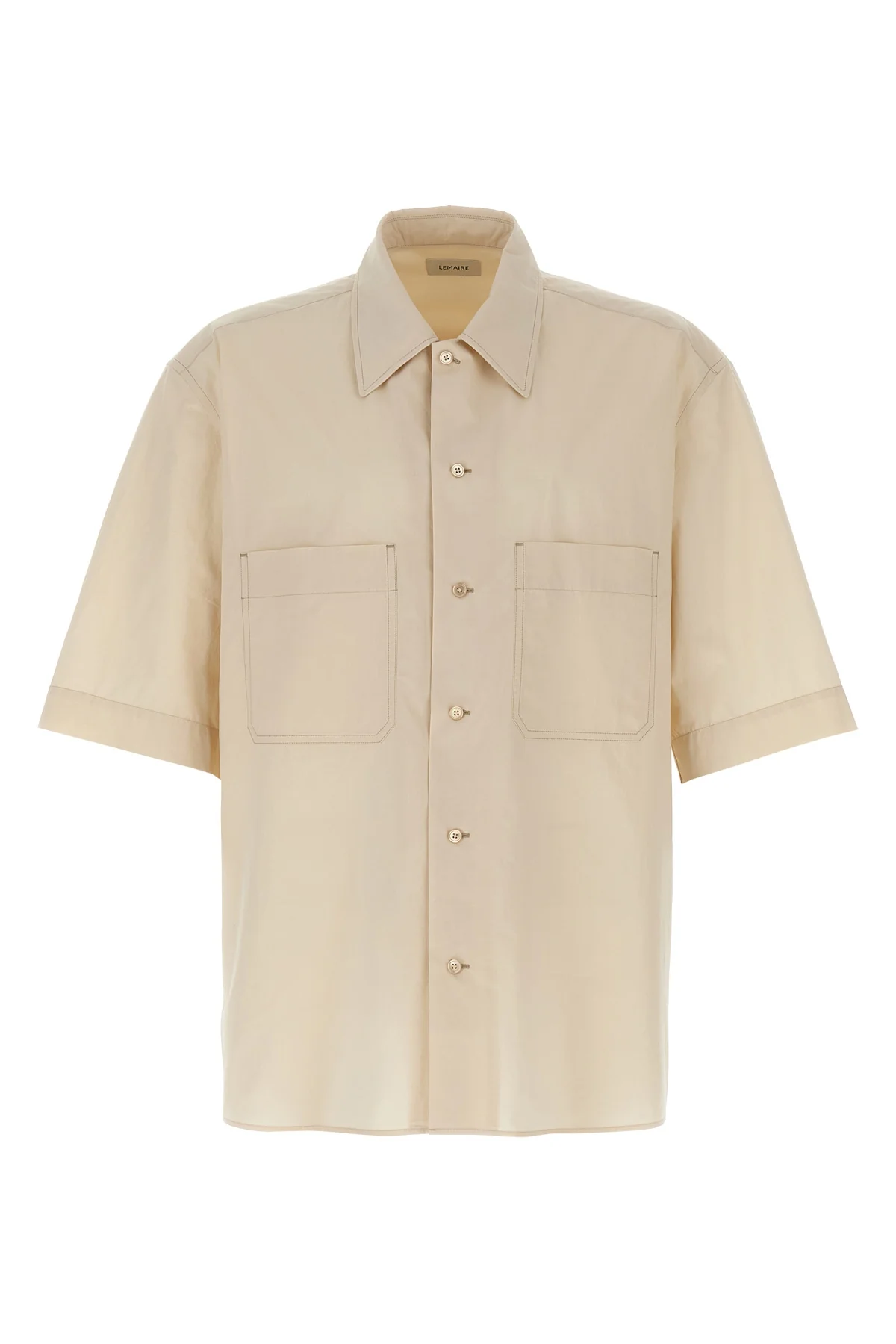 LEMAIRE 52 convertible shirt in light cotton poplin