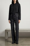 ascot blouse in light cotton and silk blend