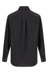 washed cotton and silk blend shirt