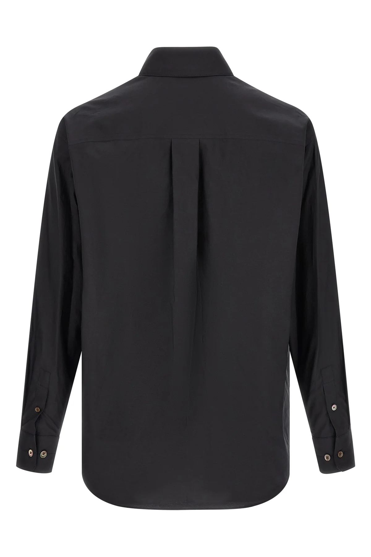 washed cotton and silk blend shirt