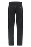 garment-dyed cotton denim jeans