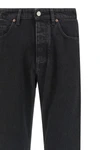 garment-dyed cotton denim jeans