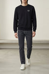 jeans in hand-drawn cotton denim treated