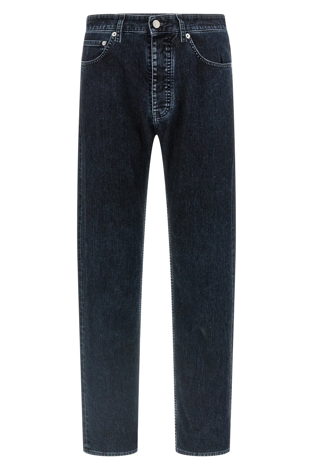 MM6 30 jeans in hand-drawn cotton denim treated