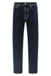 jeans in hand-drawn cotton denim treated