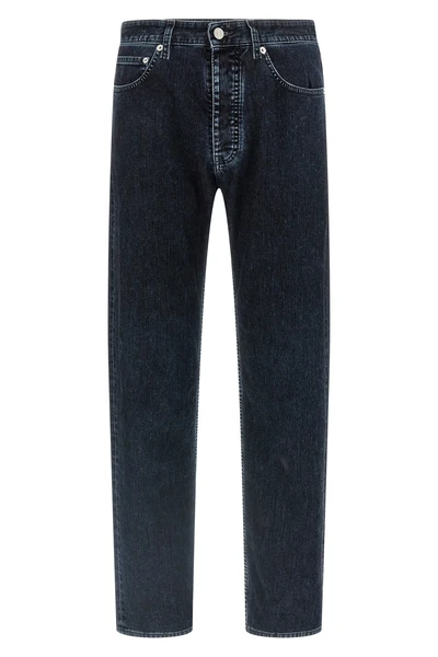 jeans in hand-drawn cotton denim treated