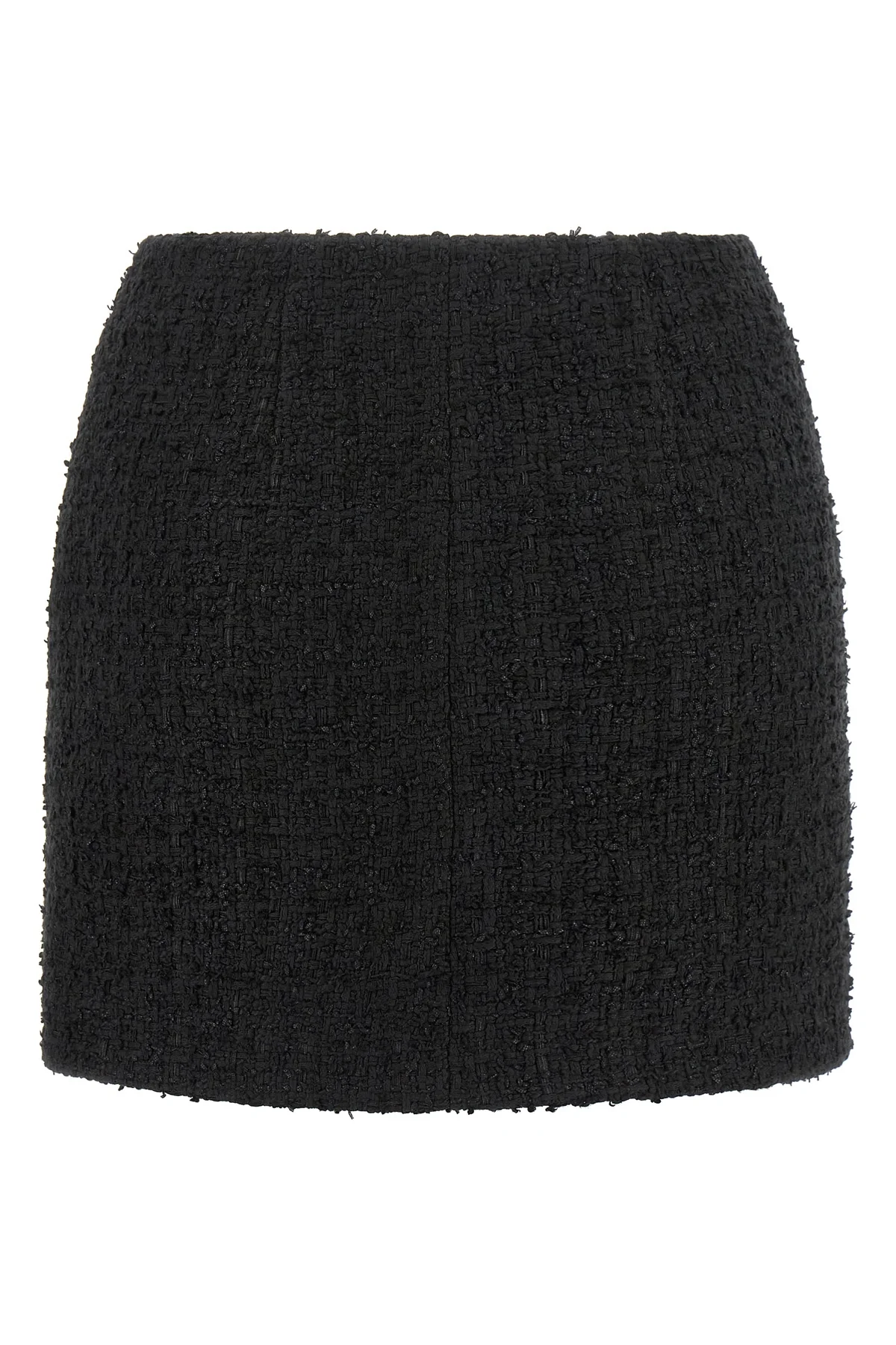 BALMAIN 34 the balmain mini skirt in bouclé cotton blend redefines the codes of contemporar