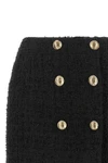 the balmain mini skirt in bouclé cotton blend redefines the codes of contemporar