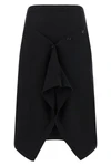the lemaire skirt redefines the codes of knitwear through a sculptural and decon