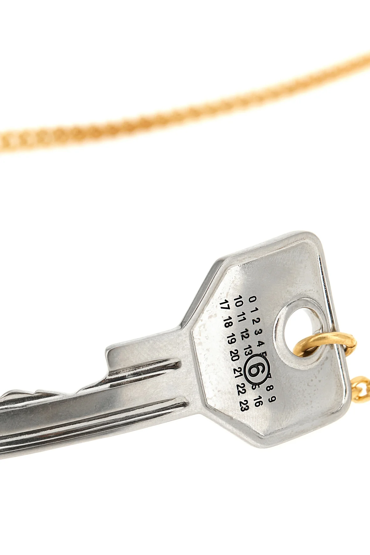 the mm6 maison margiela key necklace reinterprets everyday objects through a con