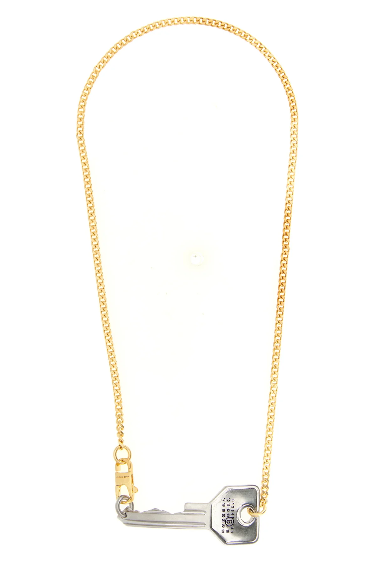 MM6 S the mm6 maison margiela key necklace reinterprets everyday objects through a con