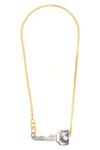 the mm6 maison margiela key necklace reinterprets everyday objects through a con