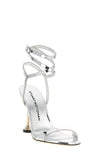 nudistini wrap mirrored leather sandals