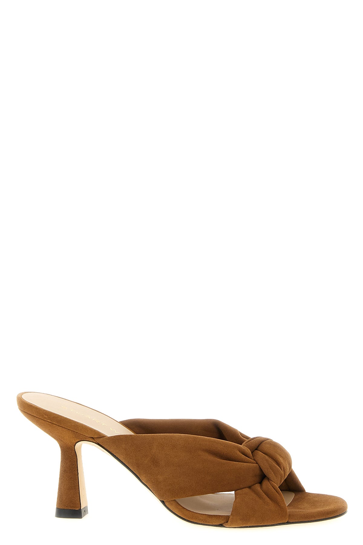 STUART WEITZMAN 38 soplaya suede slides