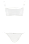 sporty line silk-effect lycra bikini