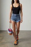 square neck one-piece swimsuit in the original crinkle(tm) fabric