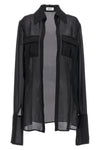 georgette shirt in a transparent fabric