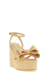 le cadeau braided raffia sandals