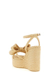 le cadeau braided raffia sandals