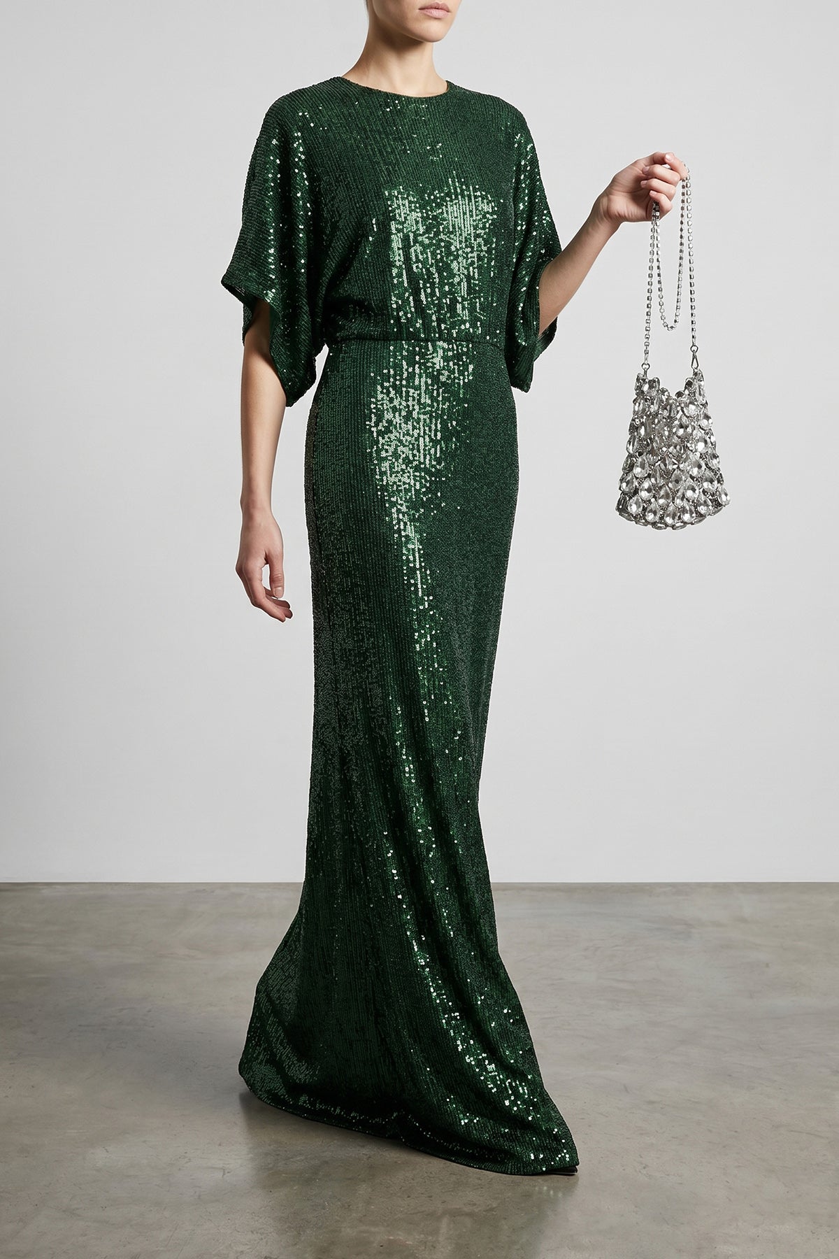 NORMA KAMALI L long reverse obie fabric dress