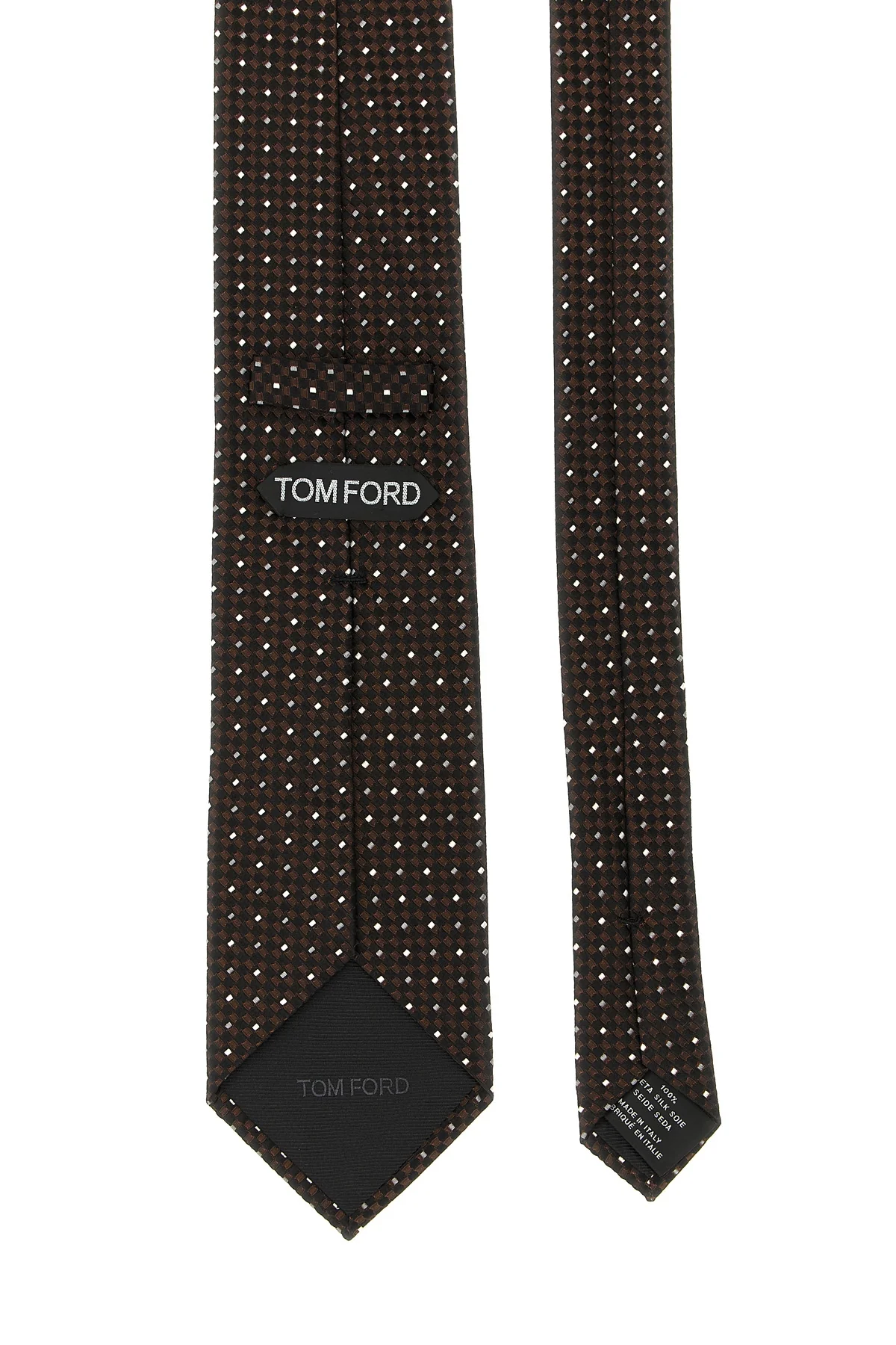 tie in fine patterned mulberry silk