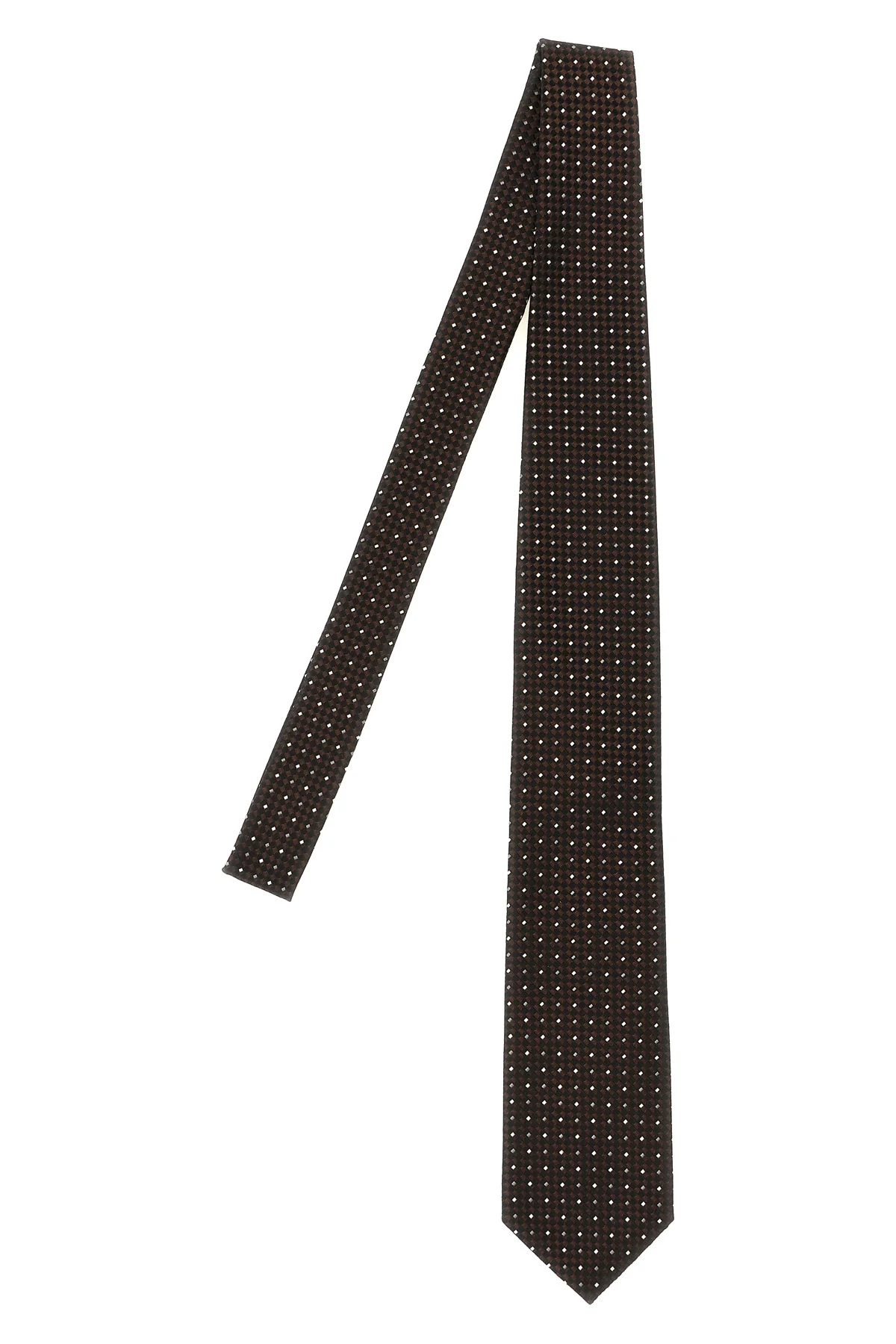 TOM FORD OS tie in fine patterned mulberry silk