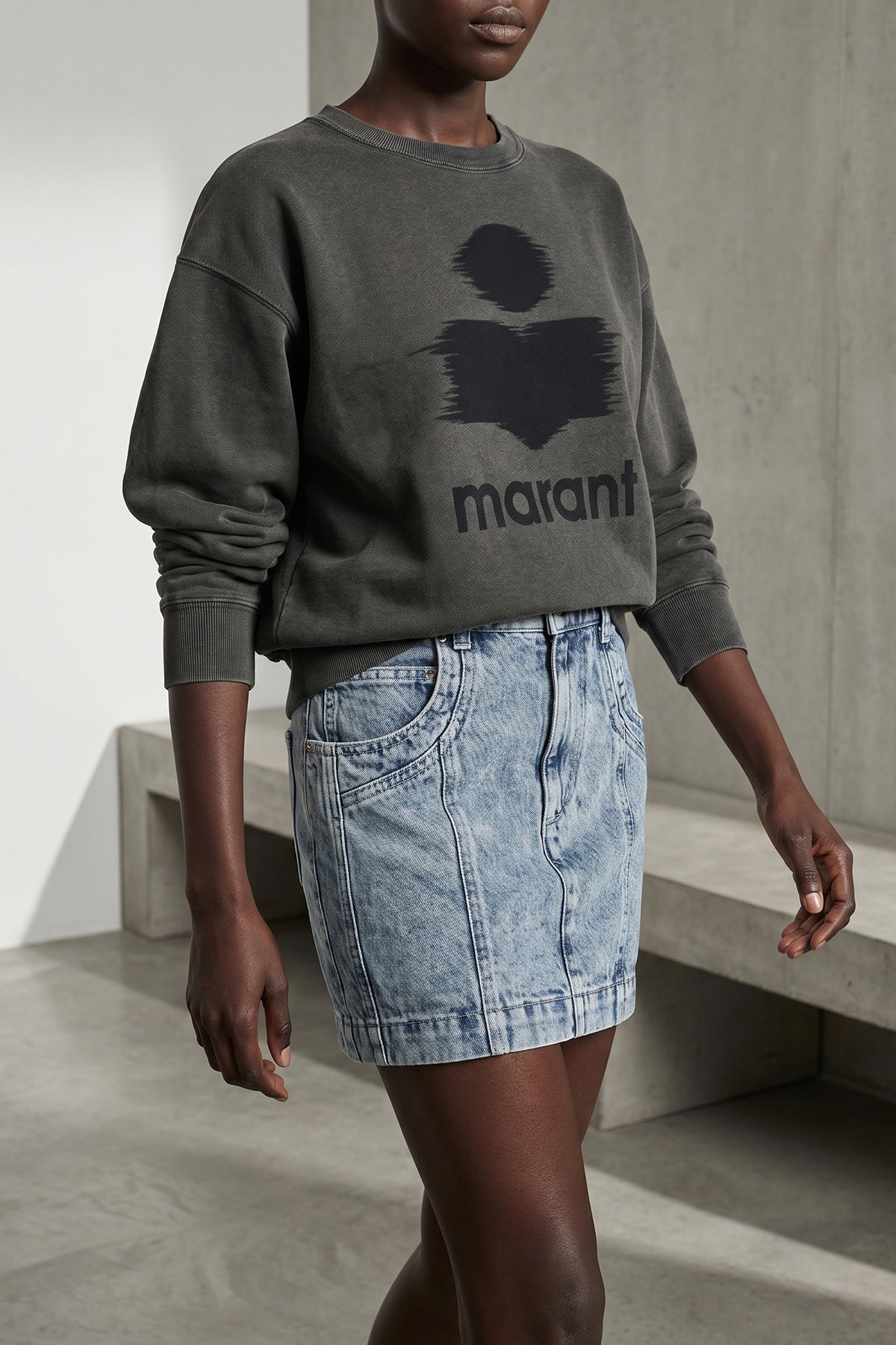 MARANT ETOILE 34 mobyli cotton sweatshirt