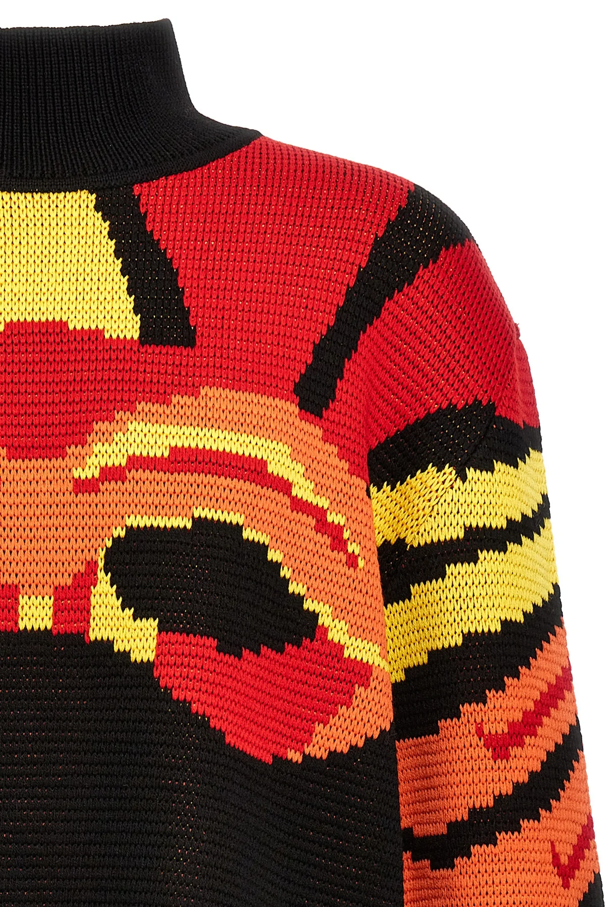 jacquard wool sweater