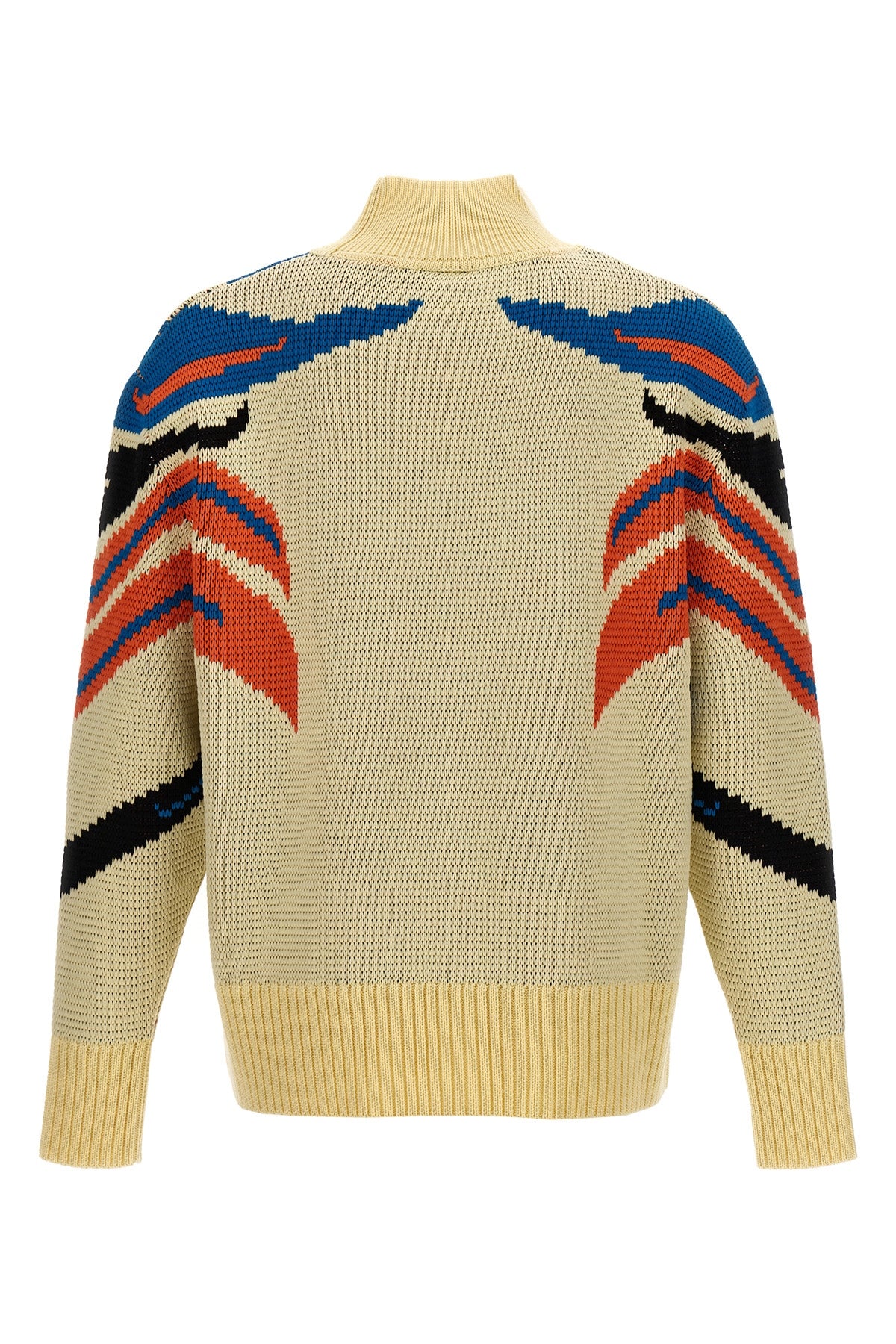 jacquard wool sweater