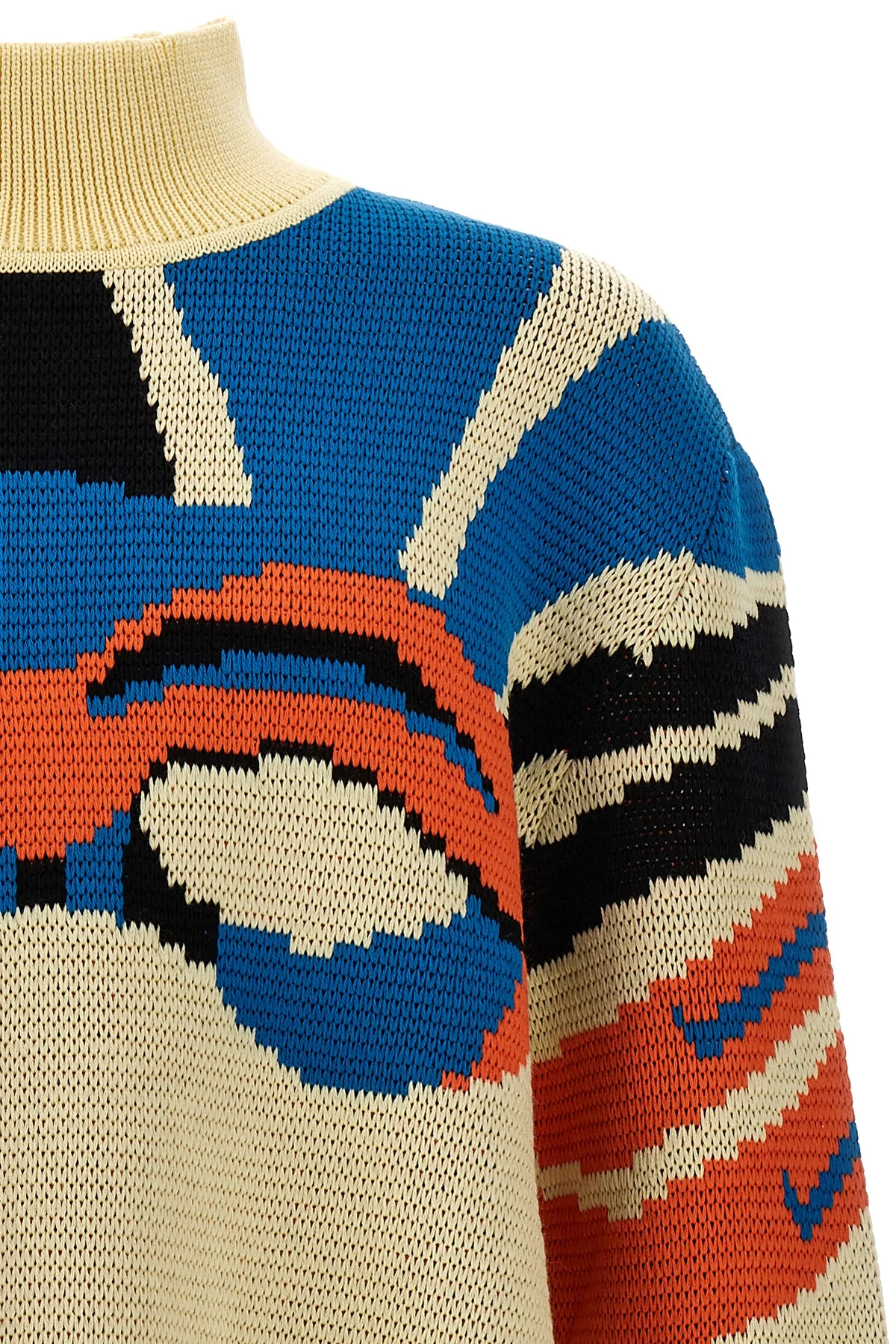 jacquard wool sweater