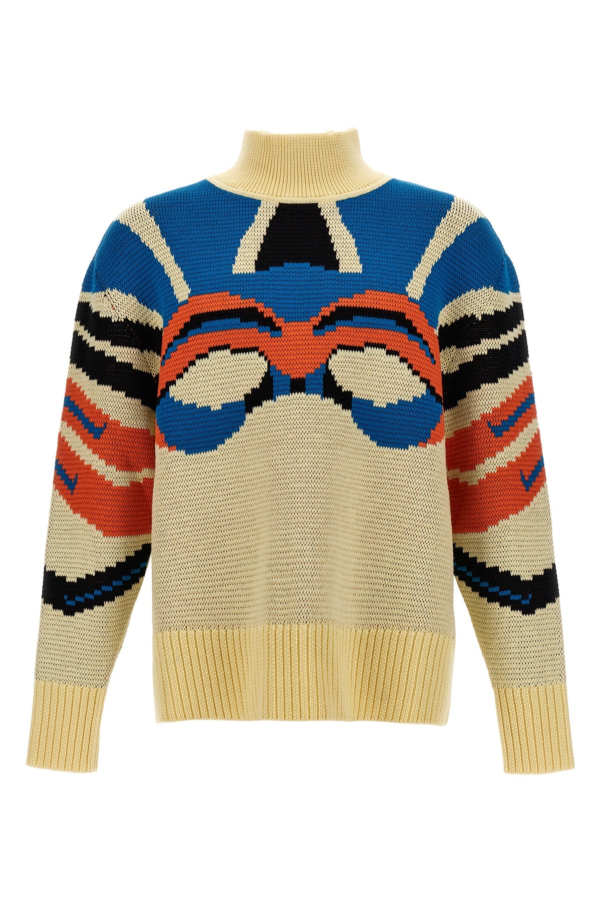jacquard wool sweater