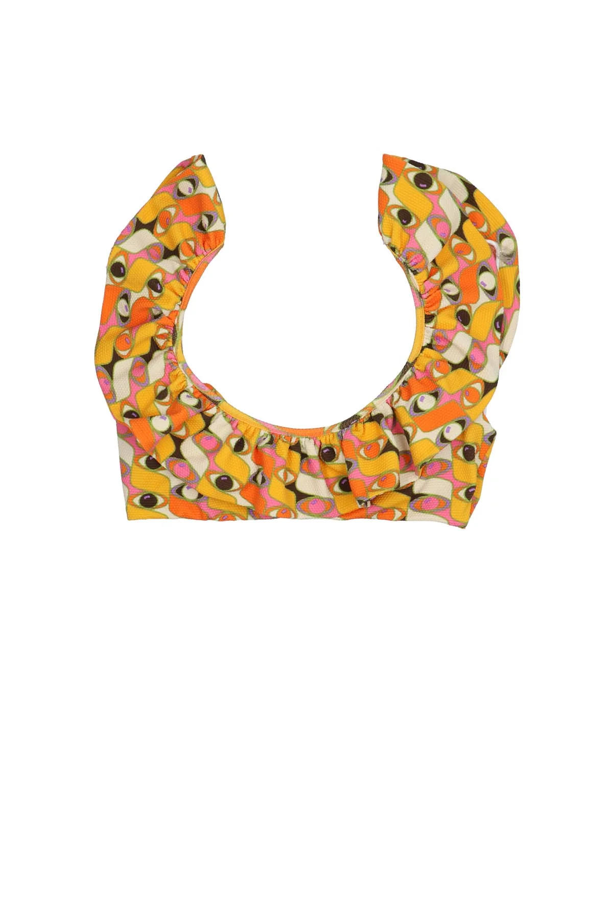 LA DOUBLE J XS ruffle bikini top