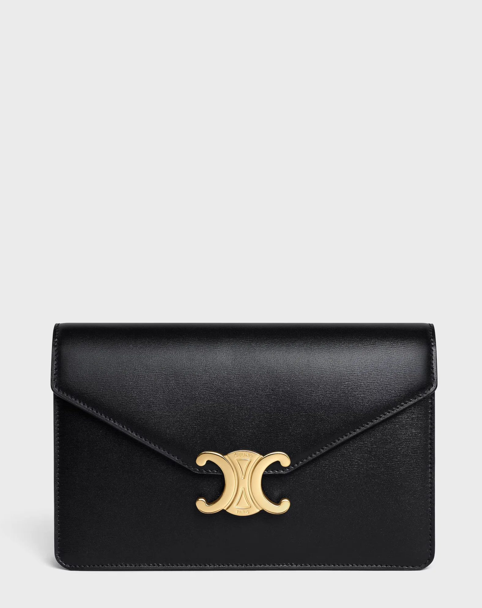 celine-margo-black-shiny-calfskin-wallet-on-chain
