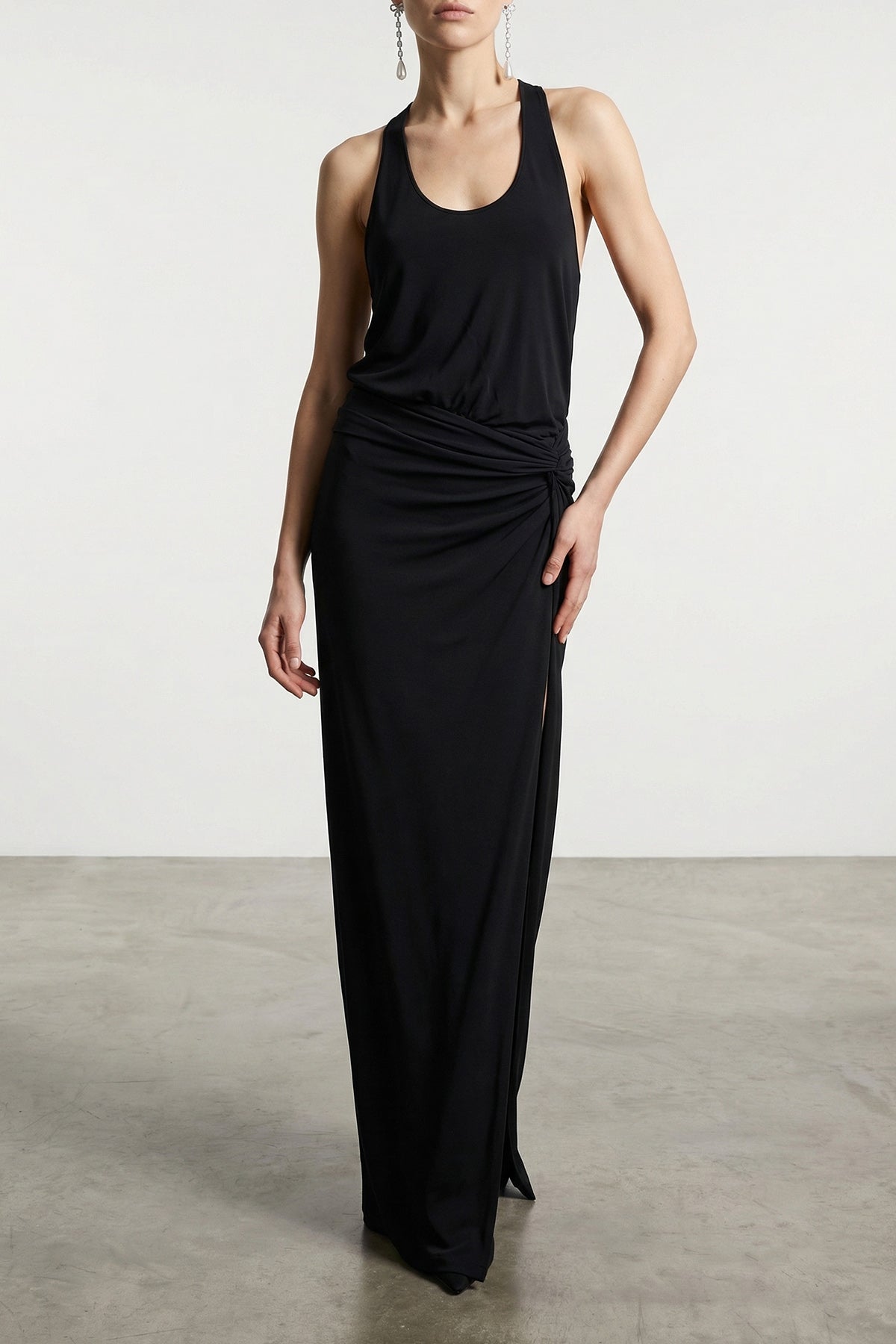 THE ANDAMANE 42 juno maxi dress in interlock jersey