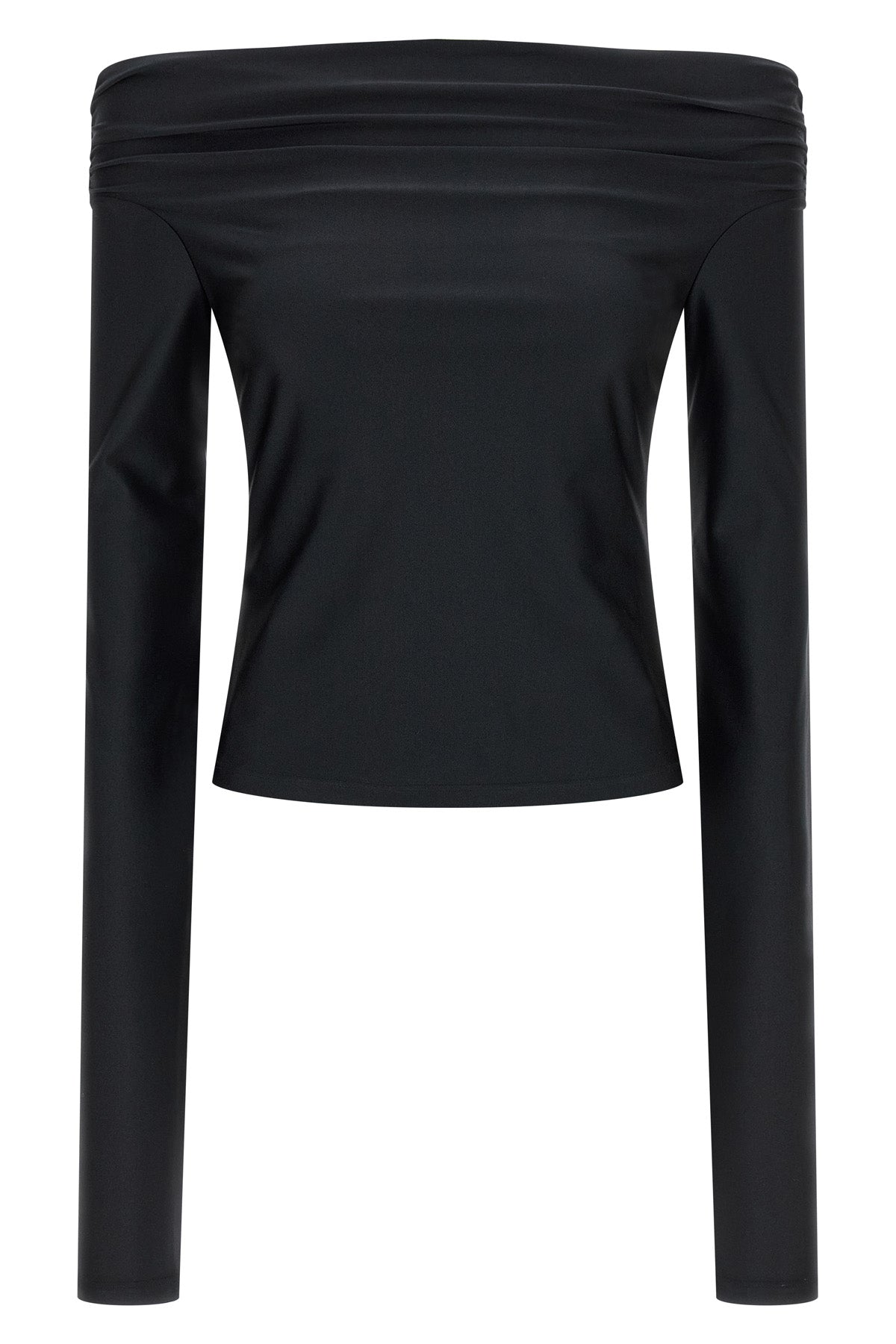 THE ANDAMANE L wallis shiny lycra top