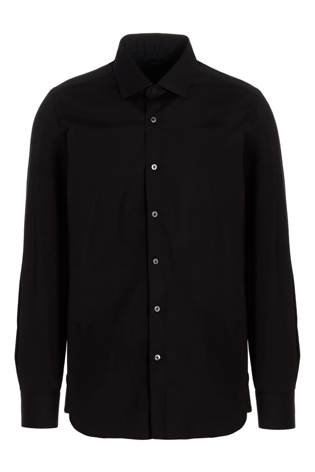 BARBA 39 cm cotton blend poplin shirt