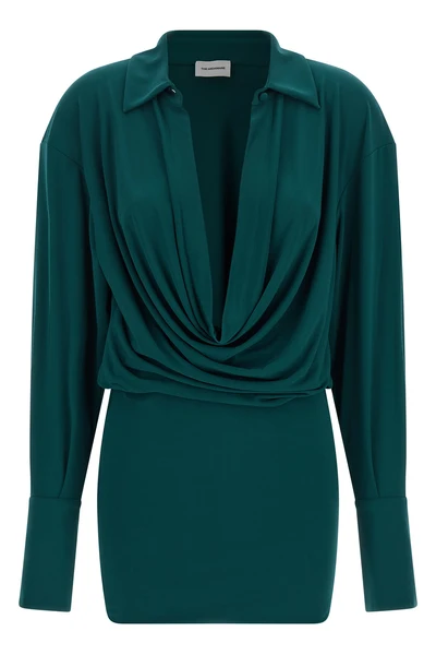 the andamane lilia mini dress defines a bold silhouette through a play of cont