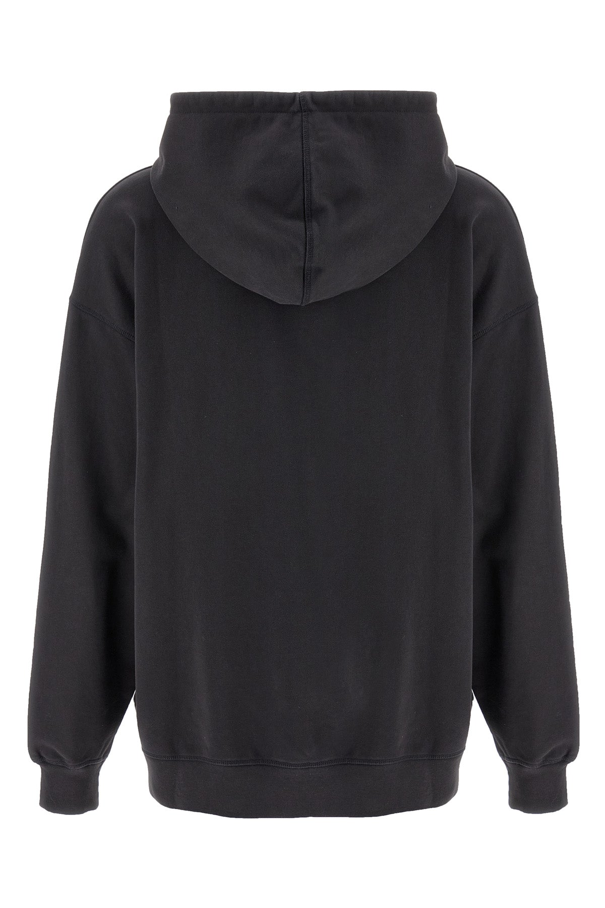 GANNI XXS-XS basic jersey cherry hoodie in brushed cotton jersey