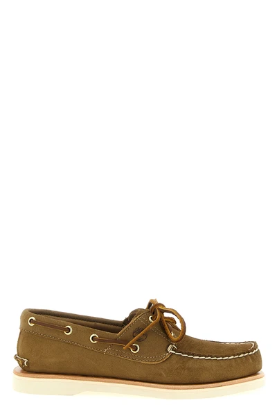 crafted boat shoe in premium timberland® leather leather