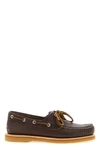 crafted boat shoe in premium timberland® leather leather