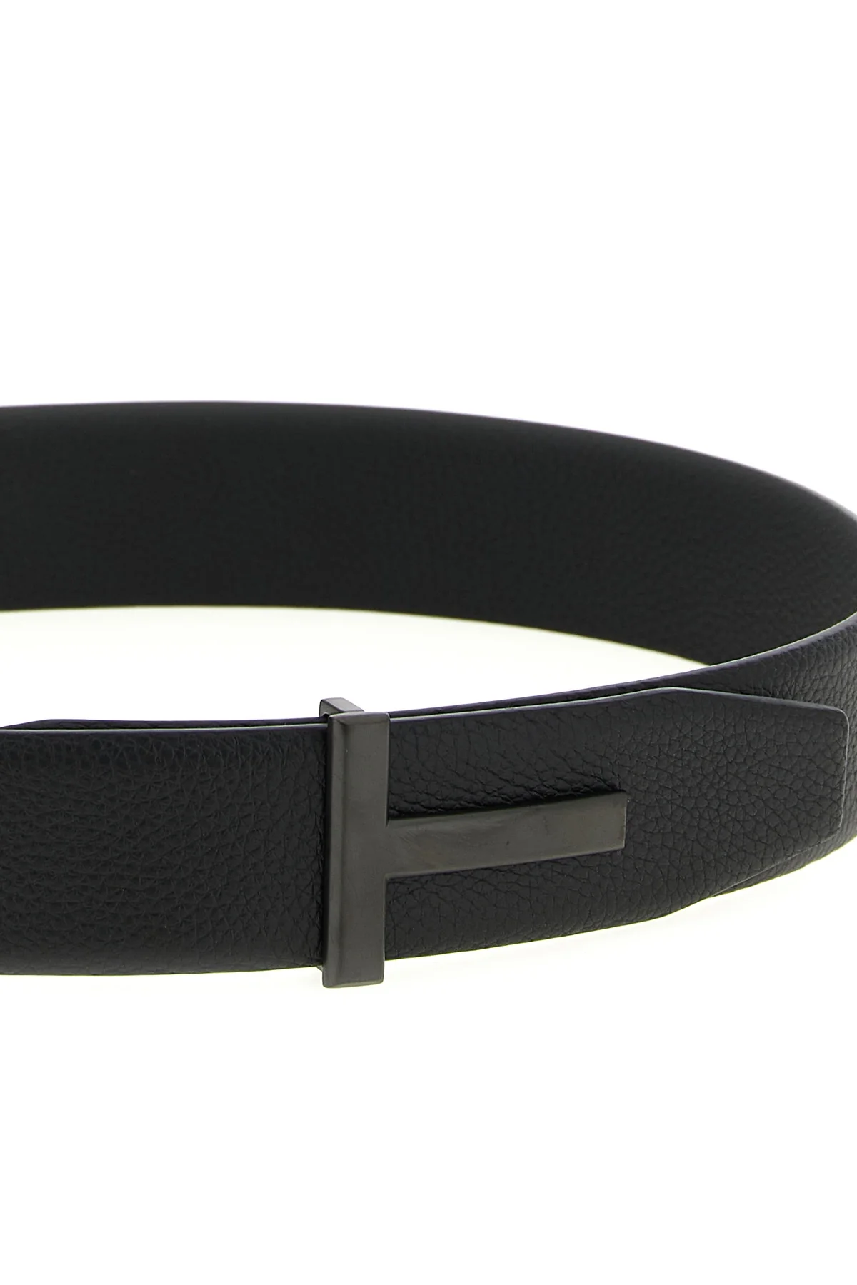 soft hammered leather belt