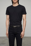 icon grain leather reversible belt