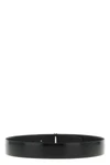 shiny smooth calf leather reversible belt